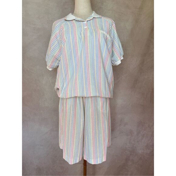 Vintage 1980s short and shirt set - Picture 1 of 10